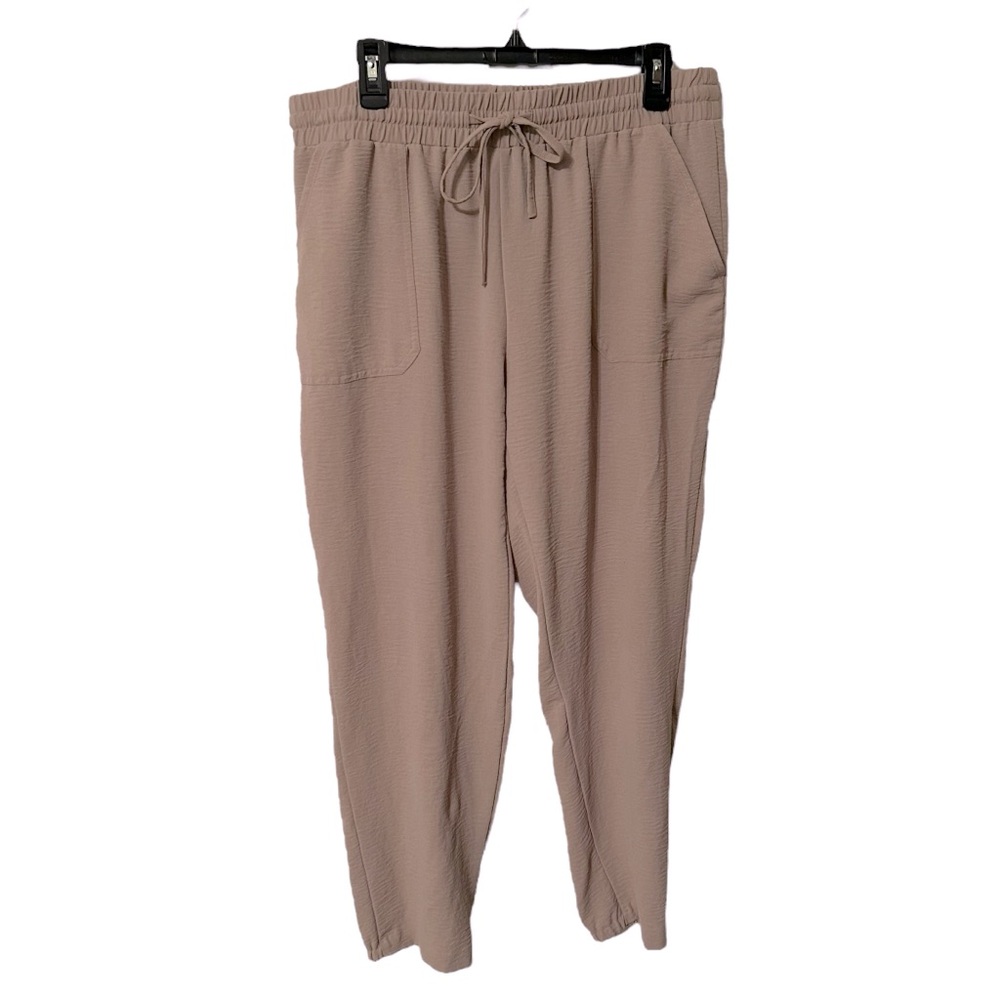 NYCC New York Company Co. Tan Drawstring Jogger Dress Pants Womens Large